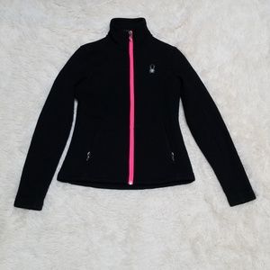 Spyder black pink core jacket coat sweater xs